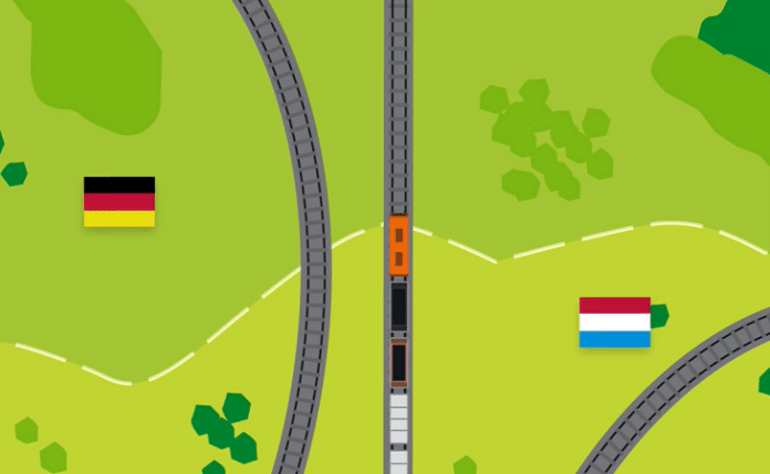 Central Safety System - graphic trein bij grensovergang