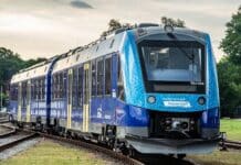 waterstoftreinen - foto van de Alstom H-trein in Duitsland