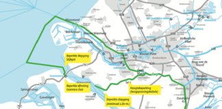 Haringvlietbrug - kaartje omvaarroutes 2023