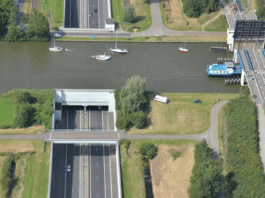 Prinses Margriettunnel - luchtfoto