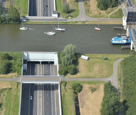 Prinses Margriettunnel - luchtfoto