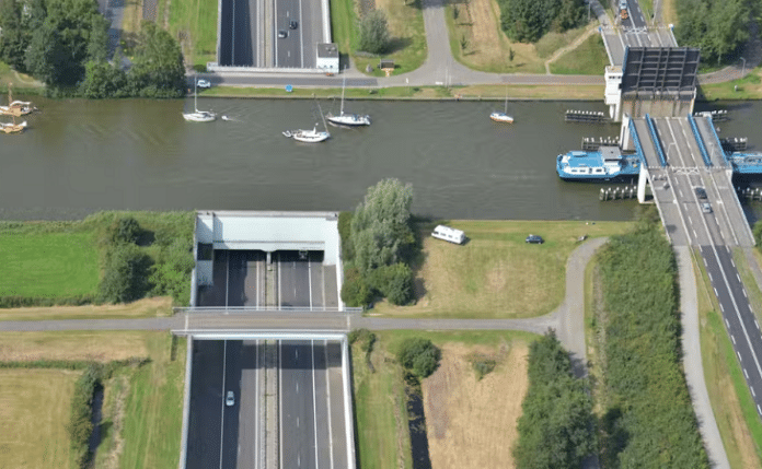 Prinses Margriettunnel - luchtfoto