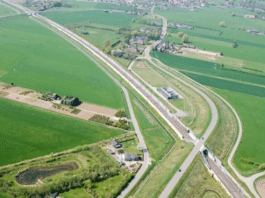 Raad van State - luchtfoto ViA15-gebied