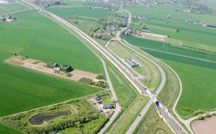 Raad van State - luchtfoto ViA15-gebied