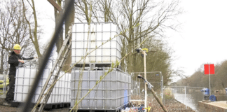 Biodynamische oeverbeschoeiïng - watervaten op de proefdijk