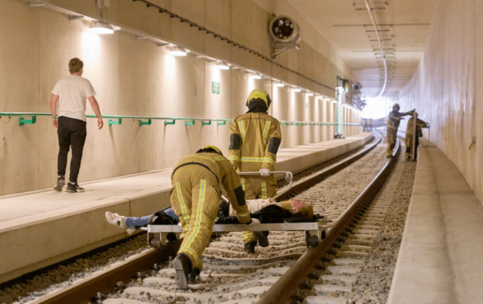 Calamiteitenoefening spoortunnel Delft