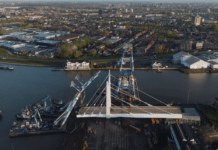 Clyde Waterfront and Renfrew Riverside swing bridge