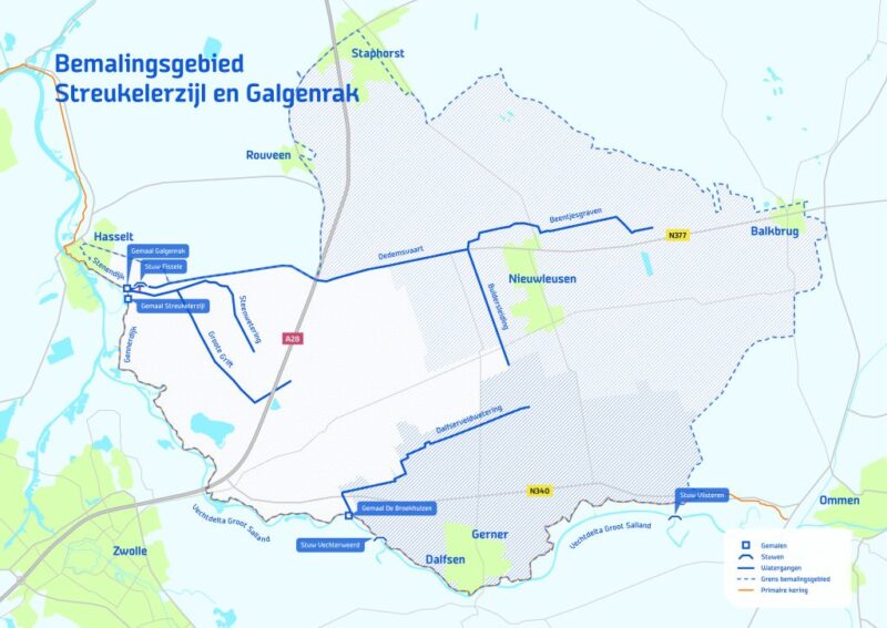 Bemalingsgebied Streukelderzijl kaart