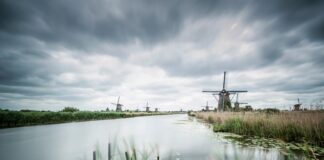 Water bij Kinderdijk