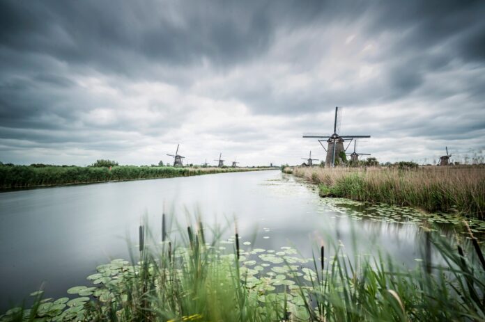 Water bij Kinderdijk